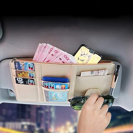Car Sun Visor Storage Bag